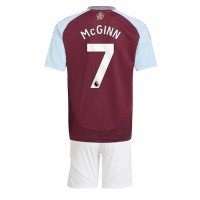 Fotbalové Dres Aston Villa John McGinn #7 Dětské Domácí 2024-25 Krátký Rukáv (+ trenýrky)